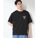 ブラック(019) | ヒゲオジ サガラ刺繍 半袖Tシャツ 【洗濯機OK】 | THE SHOP TK