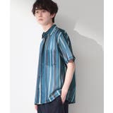 メッシュ ストライプ半袖シャツ 洗濯機OK／通気性◎ | THE SHOP TK | 詳細画像9 