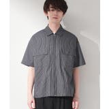 半袖チェックジップシャツ 洗濯機OK | THE SHOP TK | 詳細画像13