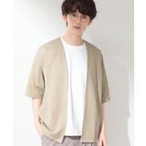 メッシュ五分袖カーディガン+半袖Tシャツ セットアイテム 洗濯機OK | THE SHOP TK | 詳細画像1