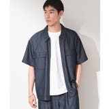 【セットアップ可/洗濯機OK】アソート ジップ半袖シャツ | THE SHOP TK | 詳細画像5