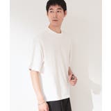 【ゆったりシルエット】前後切り替え 半袖Tシャツ | THE SHOP TK | 詳細画像2