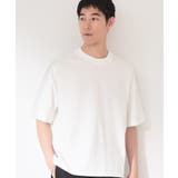 オフホワイト(003) | 【ゆったりシルエット】前後切り替え 半袖Tシャツ | THE SHOP TK