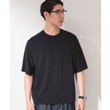 ブラック(019) | 【ゆったりシルエット】前後切り替え 半袖Tシャツ | THE SHOP TK