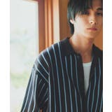 【マシンウォッシャブル】ニットストライプ半袖シャツ | THE SHOP TK | 詳細画像1