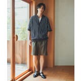 【マシンウォッシャブル】ニットストライプ半袖シャツ | THE SHOP TK | 詳細画像2