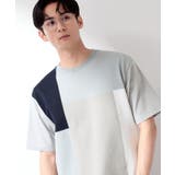 グレー(512) | 【洗濯機OK】ブロッキング半袖ニット | THE SHOP TK