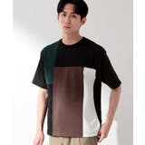 ブラック(519) | 【洗濯機OK】ブロッキング半袖ニット | THE SHOP TK