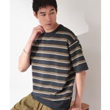 ネイビー(394) | 【抗菌防臭／UVカット／洗濯機OK】和紙混 半袖ニット | THE SHOP TK