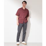【抗菌防臭／UVカット／洗濯機OK】和紙混 半袖ニットシャツ | THE SHOP TK | 詳細画像7 