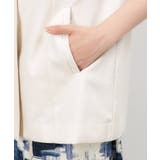 ノーカラーVネックジレ【洗濯機洗い可】 | OPAQUE.CLIP | 詳細画像27