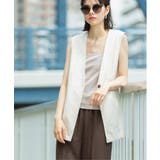 ノーカラーVネックジレ【洗濯機洗い可】 | OPAQUE.CLIP | 詳細画像8