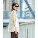 ノーカラーVネックジレ【洗濯機洗い可】 | OPAQUE.CLIP | 詳細画像10