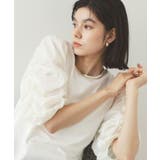 オフホワイト(003) | シアーシャーリングスリーブ ドッキングカットソー【洗濯機洗い可】 | OPAQUE.CLIP