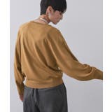 ラグランクルーネックニット エクストラファインメリノウール | OPAQUE.CLIP | 詳細画像43