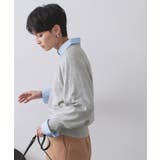 ラグランクルーネックニット エクストラファインメリノウール | OPAQUE.CLIP | 詳細画像59