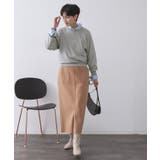 ラグランクルーネックニット エクストラファインメリノウール | OPAQUE.CLIP | 詳細画像60