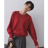 ラグランクルーネックニット エクストラファインメリノウール | OPAQUE.CLIP | 詳細画像47