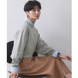 ラグランクルーネックニット エクストラファインメリノウール | OPAQUE.CLIP | 詳細画像58