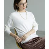 ホワイト(001) | ボートネックニット エクストラファインメリノウール | OPAQUE.CLIP