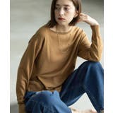 キャメルブラウン(841) | ボートネックニット エクストラファインメリノウール | OPAQUE.CLIP