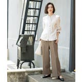 《SS-LLサイズ》ストレッチ美脚イージーワイドパンツ【防シワ/洗濯機洗い可】 | OPAQUE.CLIP | 詳細画像13 