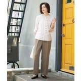 《SS-LLサイズ》ストレッチ美脚イージーワイドパンツ【防シワ/洗濯機洗い可】 | OPAQUE.CLIP | 詳細画像14 