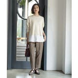 ストレッチ美脚イージーテーパードパンツ【防シワ/洗濯機洗い可】 | OPAQUE.CLIP | 詳細画像13 