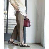 モカブラウン(042) | ストレッチ美脚イージーテーパードパンツ【防シワ/洗濯機洗い可】 | OPAQUE.CLIP