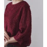 前後2WAY シアーフリンジジャカードブラウス【洗濯機OK】 | OPAQUE.CLIP | 詳細画像27 