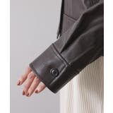 シンセティックレザー調ブルゾン【洗える】 | OPAQUE.CLIP | 詳細画像10 