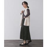 フェイクスウェードプリーツスカート【静電気防止加工/洗濯機OK】 | OPAQUE.CLIP | 詳細画像46 