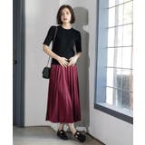 フェイクスウェードプリーツスカート【静電気防止加工/洗濯機OK】 | OPAQUE.CLIP | 詳細画像30 