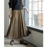 カーキ(827) | フェイクスウェードプリーツスカート【静電気防止加工/洗濯機OK】 | OPAQUE.CLIP