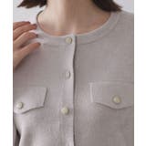 モールニットクルーカーディガン【洗濯機OK】 | OPAQUE.CLIP | 詳細画像16