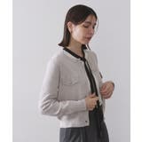 ライトグレー(011) | モールニットクルーカーディガン【洗濯機OK】 | OPAQUE.CLIP