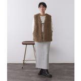 カーリーフェイクファーベスト【洗濯機OK】 | OPAQUE.CLIP | 詳細画像10 