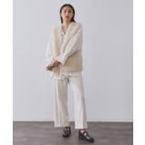 ウォームタッチ イージーワイドパンツ【洗濯機洗OK/ストレッチ】≪SS～LL≫ | OPAQUE.CLIP | 詳細画像21 