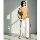 ウォームタッチ イージーワイドパンツ【洗濯機洗OK/ストレッチ】≪SS～LL≫ | OPAQUE.CLIP | 詳細画像2 