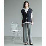 ウォームタッチ イージーワイドパンツ【洗濯機洗OK/ストレッチ】≪SS～LL≫ | OPAQUE.CLIP | 詳細画像6 