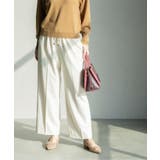 オフホワイト(003) | ウォームタッチ イージーワイドパンツ【洗濯機洗OK/ストレッチ】≪SS～LL≫ | OPAQUE.CLIP