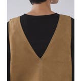 スエードライクVネックジャンドレ【洗濯機OK】 | OPAQUE.CLIP | 詳細画像14 