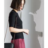 ケーブルハーフスリーブニット【UVケア/洗濯機OK】《6col/S～LL》 | OPAQUE.CLIP | 詳細画像12 