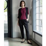 ケーブルハーフスリーブニット【UVケア/洗濯機OK】《6col/S～LL》 | OPAQUE.CLIP | 詳細画像33 