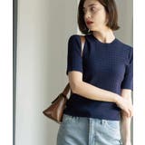 ケーブルハーフスリーブニット【UVケア/洗濯機OK】《6col/S～LL》 | OPAQUE.CLIP | 詳細画像35 