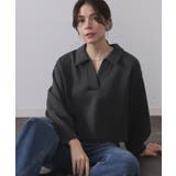 チャコールグレー(014) | スキッパートップス【UVケア/洗濯機OK】 | OPAQUE.CLIP