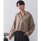 モカブラウン(042) | スキッパートップス【UVケア/洗濯機OK】 | OPAQUE.CLIP