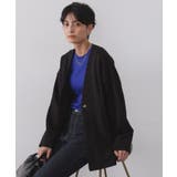 ブラック(019) | ペプラムカーディガン【UVケア/洗濯機OK】 | OPAQUE.CLIP