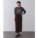 ベロアナロースカート/セットアップ対応可【洗濯機OK】 | OPAQUE.CLIP | 詳細画像6 