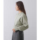 襟付きZIPアップニットカーディガン【洗濯機洗い可/抗ピル】 | OPAQUE.CLIP | 詳細画像14 